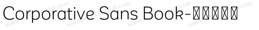 Corporative Sans Book字体转换
